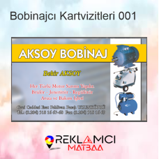 BOBİNAJCI KARTVİZİTLERİ 0001