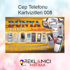 CEP TELEFONU VE İLETİŞİM KARTVİZİTLERİ 0008