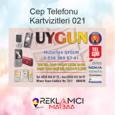 CEP TELEFONU VE İLETİŞİM KARTVİZİTLERİ 0021