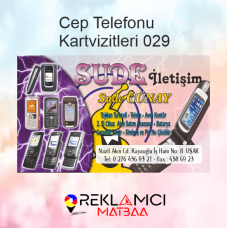 CEP TELEFONU VE İLETİŞİM KARTVİZİTLERİ 0029