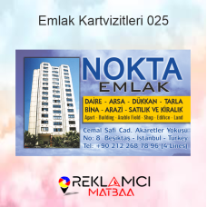 EMLAK KARTVİZİTLERİ 0025 EMLAK KARTVİZİTLERİ 0025