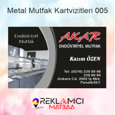 METAL MUTFAK KARTVİZİTLERİ 0005