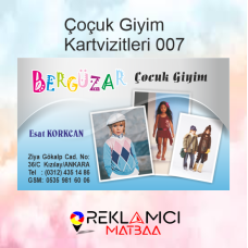 ÇOÇUK GİYİM KARTVİZİTLERİ 0007