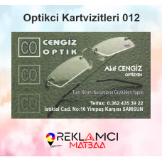OPTİKÇİ KARTVİZİTLERİ 0012
