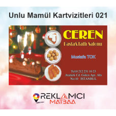 UNLU MAMÜLLER KARTVİZİTLERİ 0021