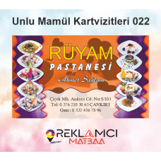 UNLU MAMÜLLER KARTVİZİTLERİ 0022