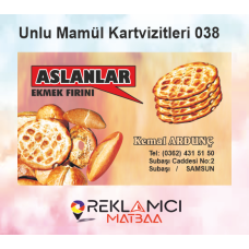 UNLU MAMÜLLER KARTVİZİTLERİ 0038
